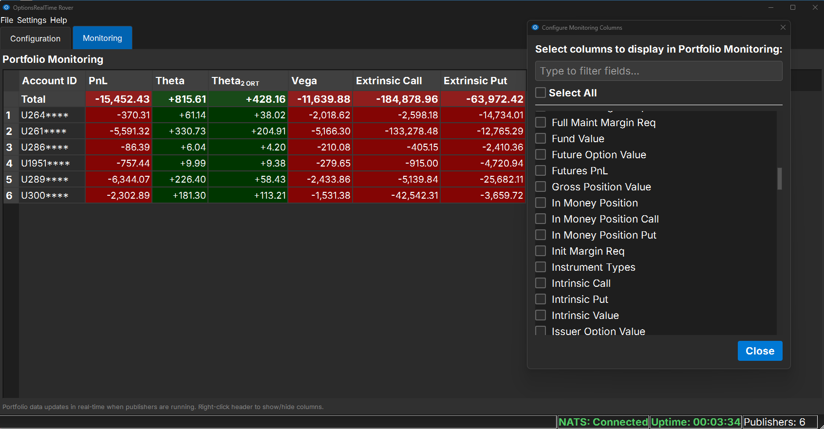 Rover Portfolio Monitoring